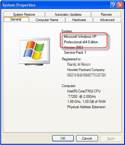 Windows XP 32 или 64